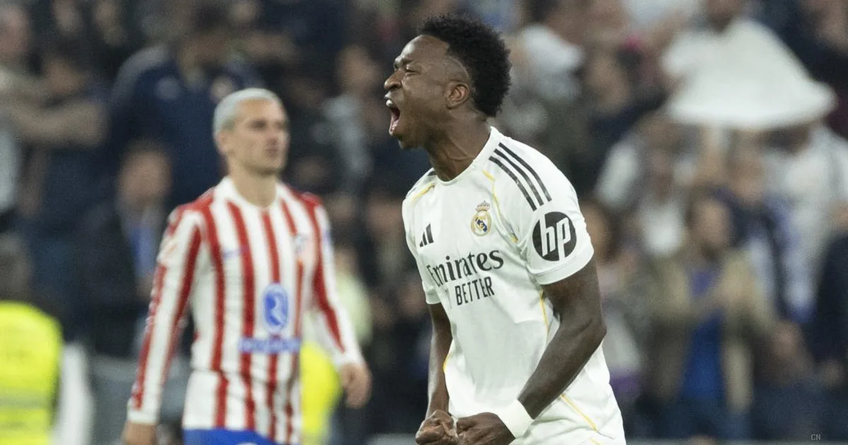 Vinicius decisivo con doppietta: il Real Madrid rimonta l'Atletico al Bernabéu