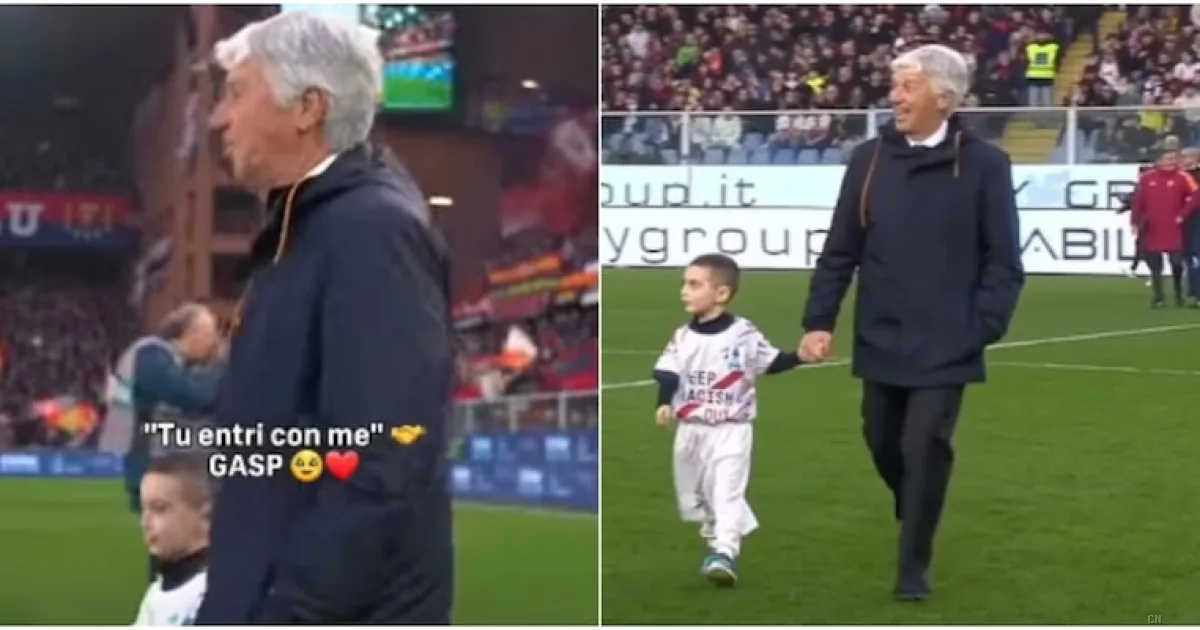 Gasperini accoglie il bambino dimenticato: il gesto che commuove a Marassi