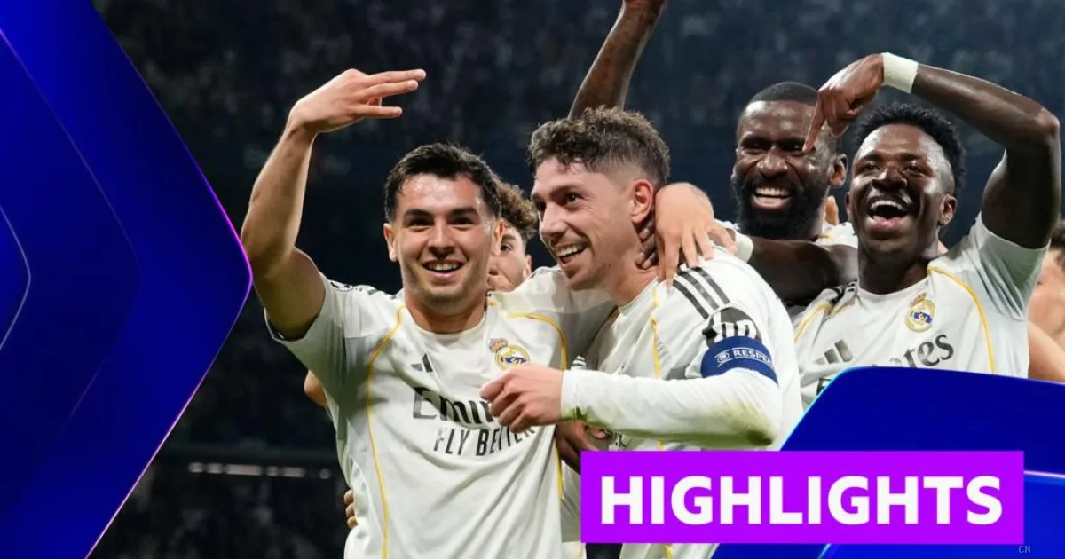 Valverde devastante al Bernabéu: tripletta nel primo tempo e Real Madrid travolge il Manchester City