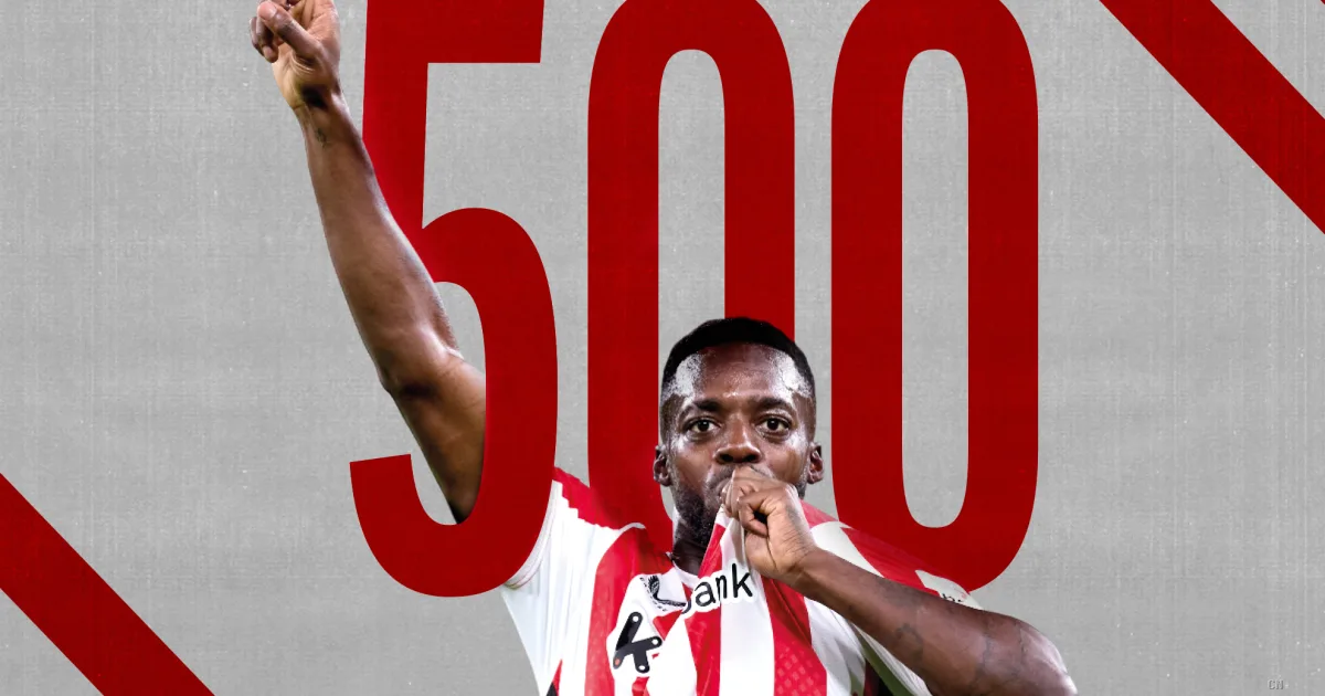 Iñaki Williams nella storia: 500 partite con l'Athletic Bilbao, un'elite di sette giganti