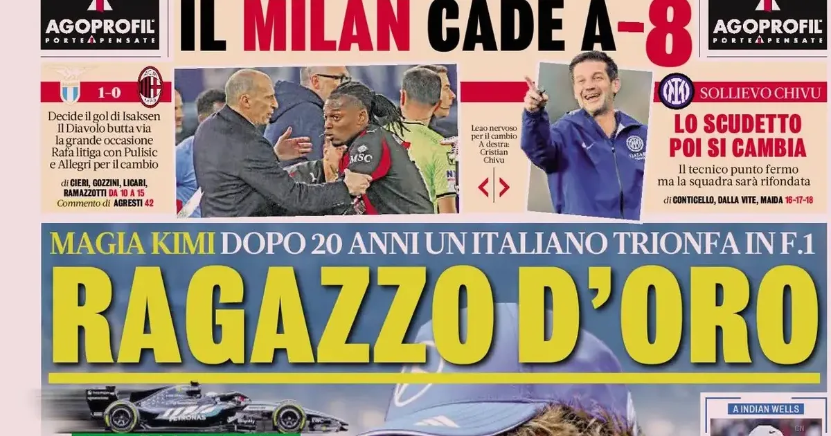 Serie A nella bufera: Lazio regala il derby a Inter, Milan crolla a -8. Gasperini furioso dopo Como