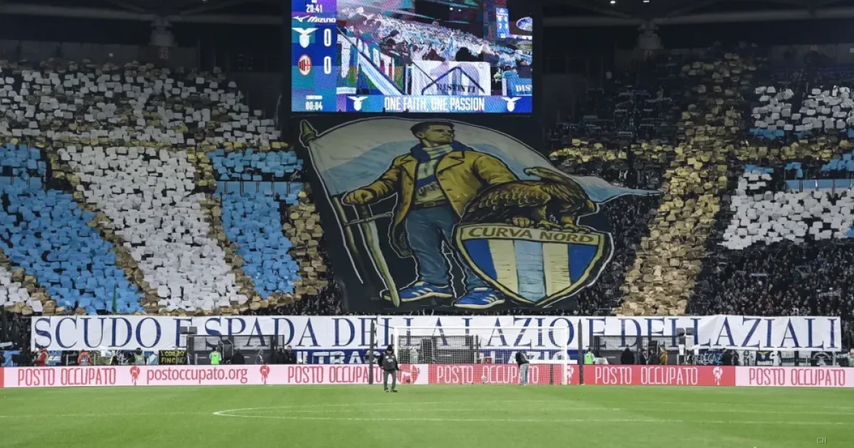 Lazio-Milan, bloccata la coreografia della Tevere: difformità nei materiali causa il divieto