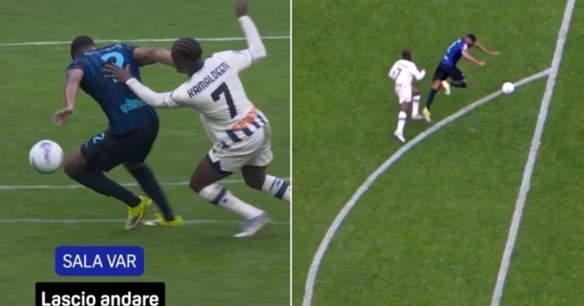Inter-Atalanta, il Var chiarisce: niente fallo su Dumfries, contatto regolare