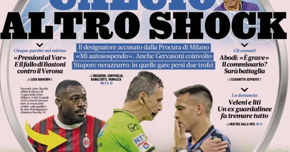 Terremoto nel calcio italiano: Rocchi indagato per frode sportiva, si teme una nuova Calciopoli