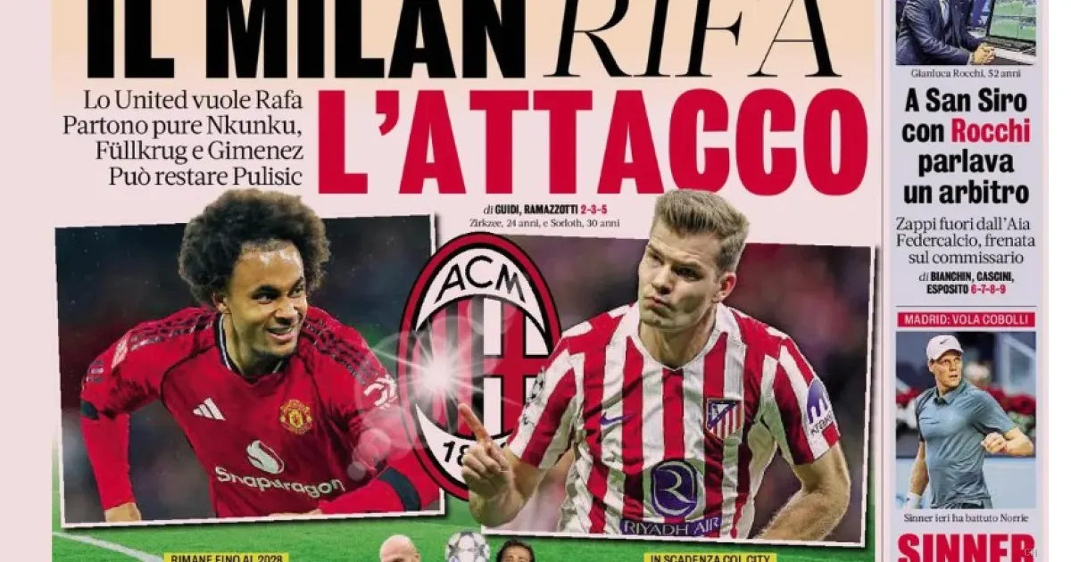 Rivoluzione Milan e colpo Alisson per la Juve: le prime pagine dei quotidiani sportivi