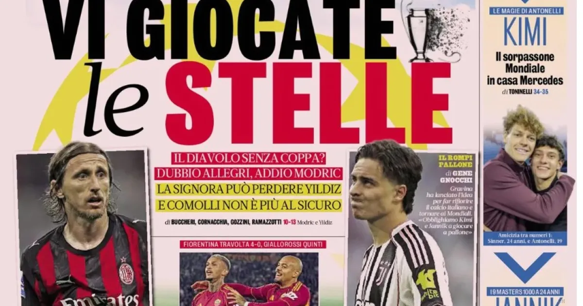 Inter verso la rivoluzione europea, Juve e Milan tremano: le prime pagine dei quotidiani sportivi
