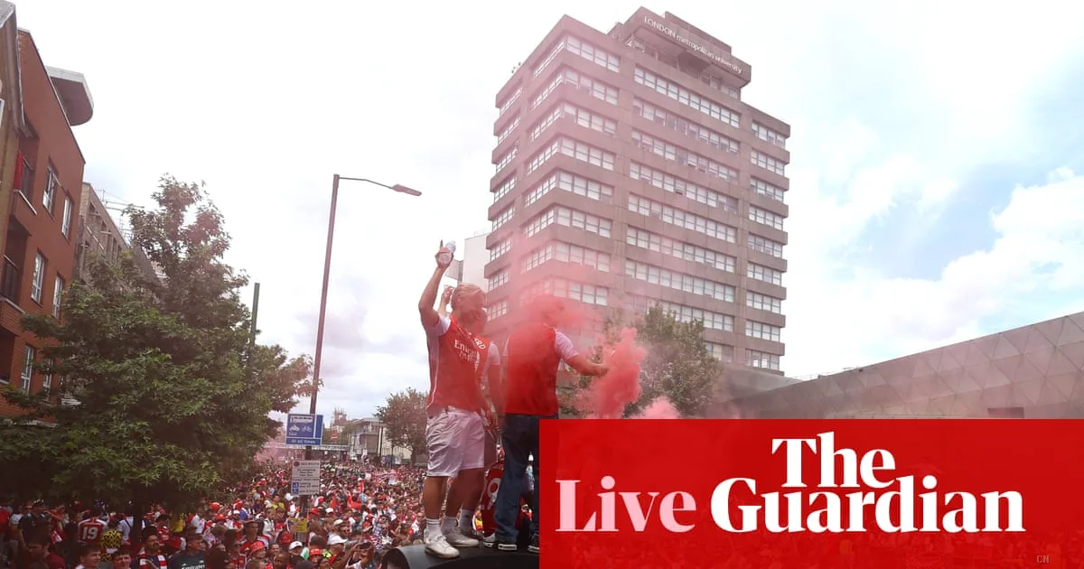 L'Arsenal celebra il titolo in Premier League