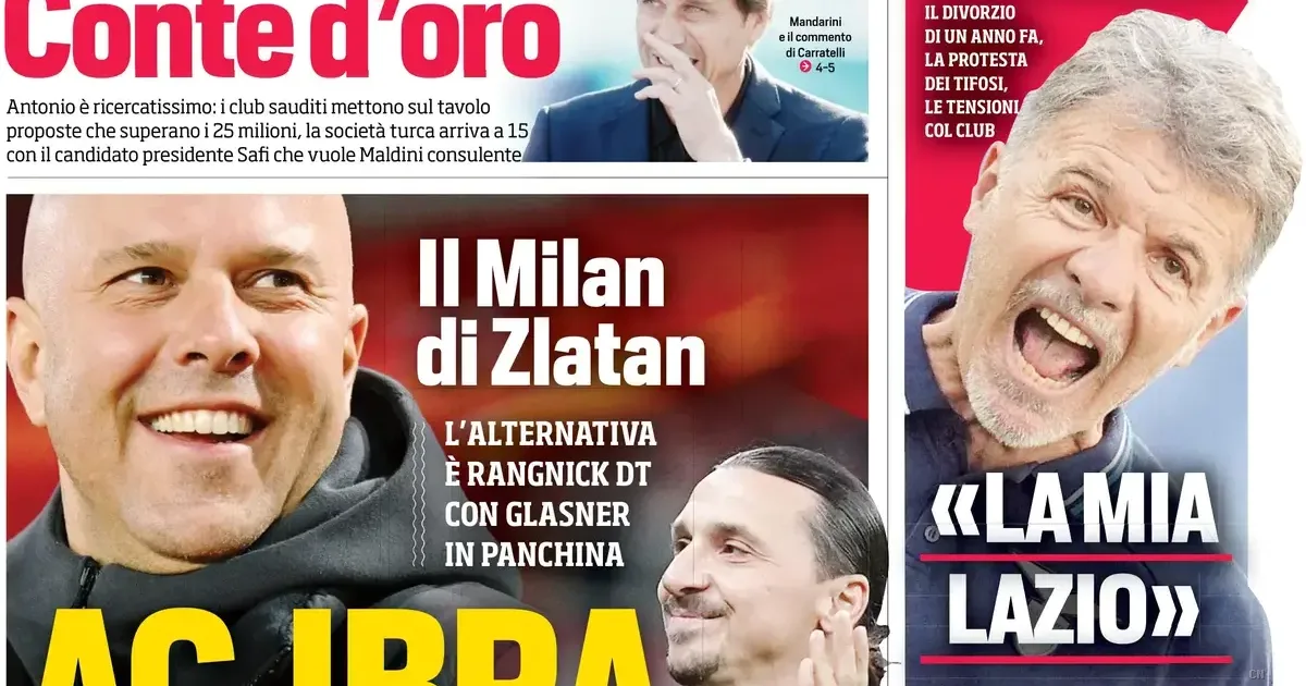 Rivoluzione Milan con Ibrahimovic e Glasner, Juve all'assalto di Kolo Muani e l'Inter punta Palestra