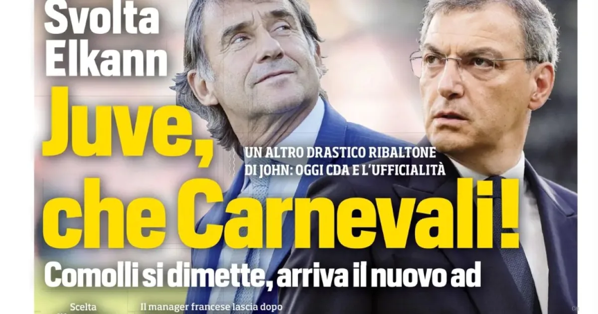 Rivoluzione Juventus: Carnevali nuovo AD per il dopo Comolli, mentre il Milan sogna in grande con Pulisic