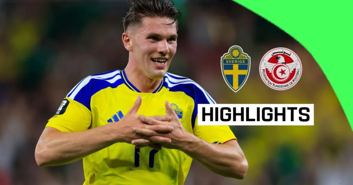 Svezia travolge Tunisia con cinque gol
