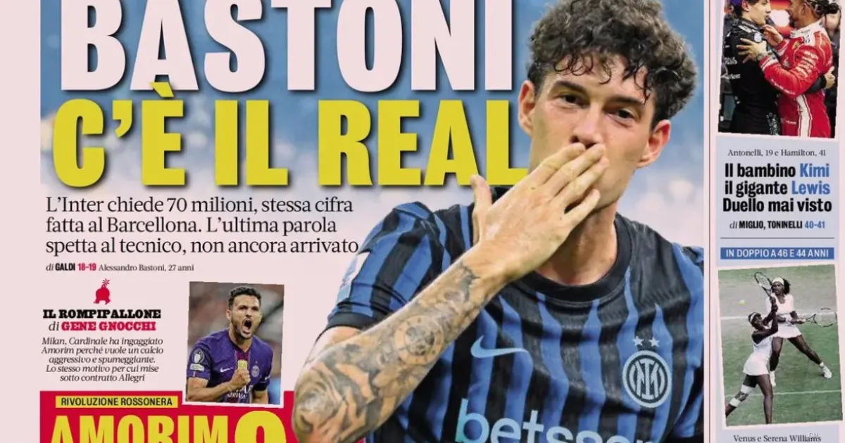 Inter tra il colpo Palestra e l'assalto del Real per Bastoni: inizia l'era Amorim al Milan con sogni di gloria