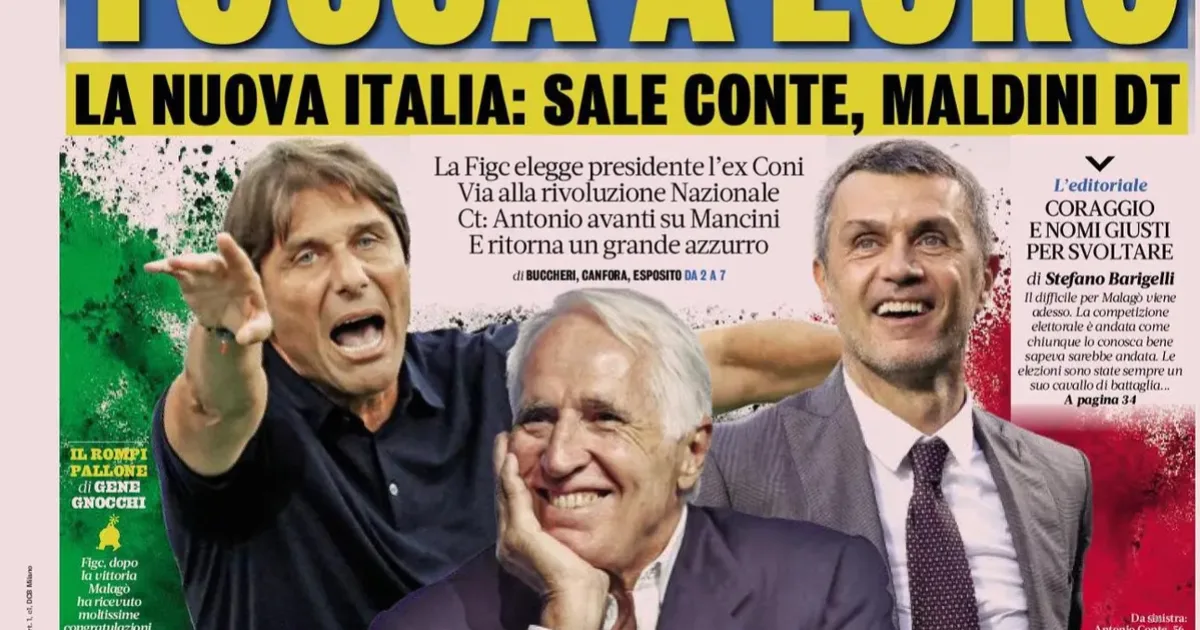 Rivoluzione FIGC con l'era Malagò: Conte e Maldini per l'Italia, mentre Messi riscrive la storia del Mondiale