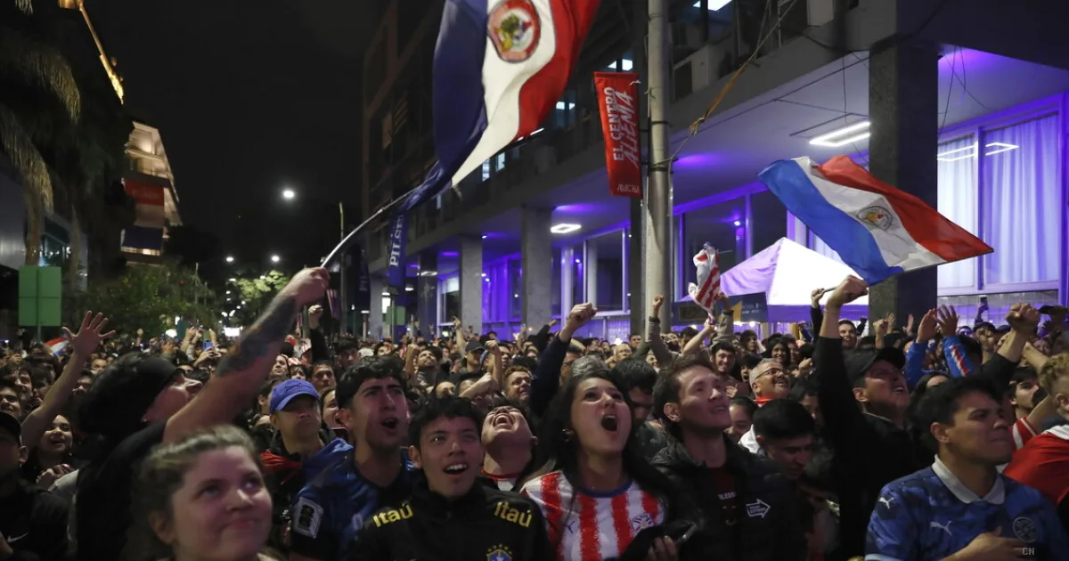 Paraguay in festa dopo la storica vittoria ai Mondiali