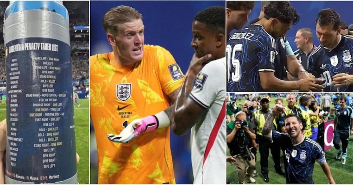 Il segreto di Pickford svelato: Messi e l'Argentina trovano la borraccia con le istruzioni per i rigori