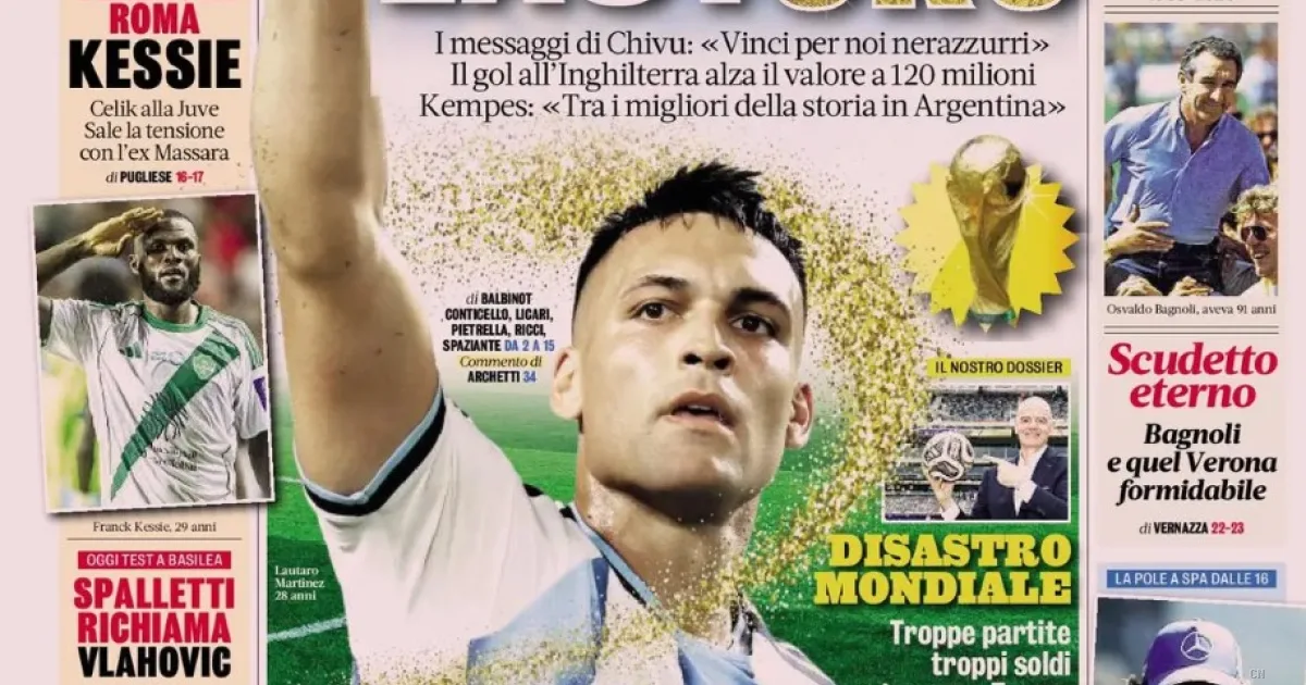 Rassegna Stampa: Lautaro da record a 120 milioni, Spalletti sfida Vlahovic e il mercato della Roma decolla
