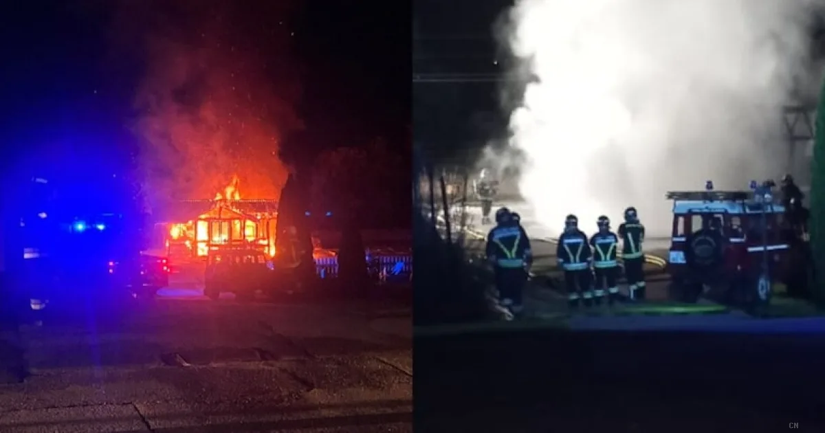 Incendio vicino al ritiro del Napoli a Dimaro