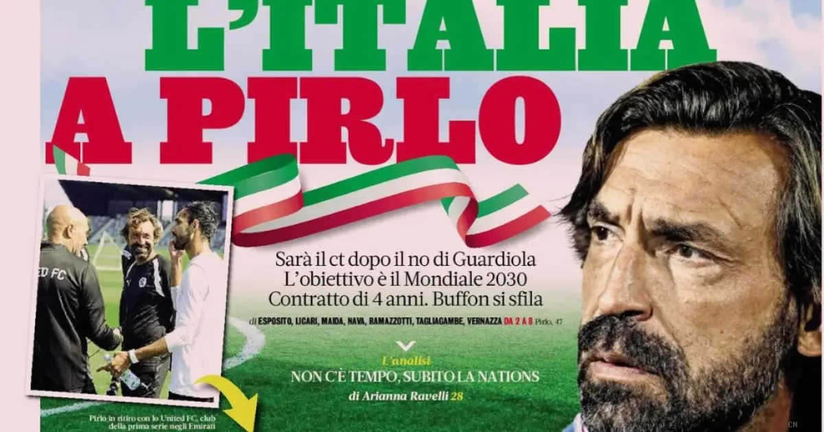 Svolta Italia: Andrea Pirlo sarà il nuovo CT dopo il no di Guardiola, l'Inter punta Romero e la Juve accelera per Kolo