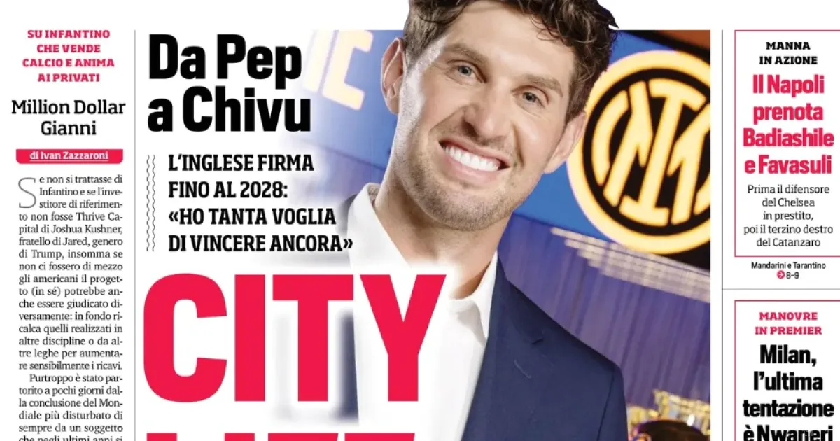 Inter in stile Guardiola con Stones, la Juve punta Zirkzee e il Milan scopre il 'Diavolo' Pavlovic