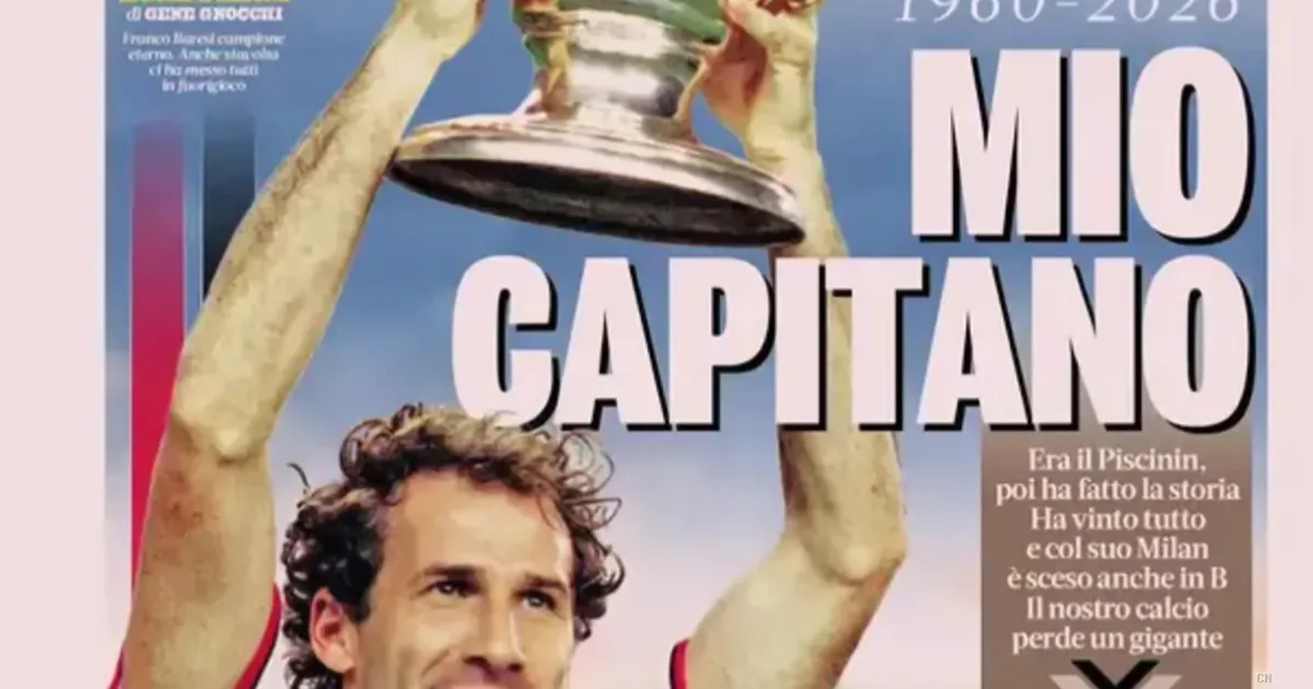 Addio a Franco Baresi: l'Italia celebra il mito del 'Capitano' tra commozione e leggenda
